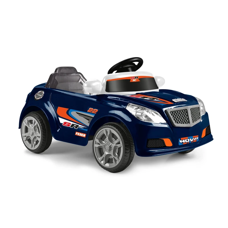 FEBER - Twinkle Car R/C DARK BLUE, Electric car with remote control, 12V battery, remote included with a range of 10 m, 45 min autonomy, maximum weight 25 kg, for ages 3 to 6 years, Famosa (FEN54000)