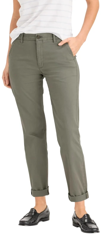 Dockers Women's Weekend Chino Slim Ankle Pants, Camouflage, 30 W
