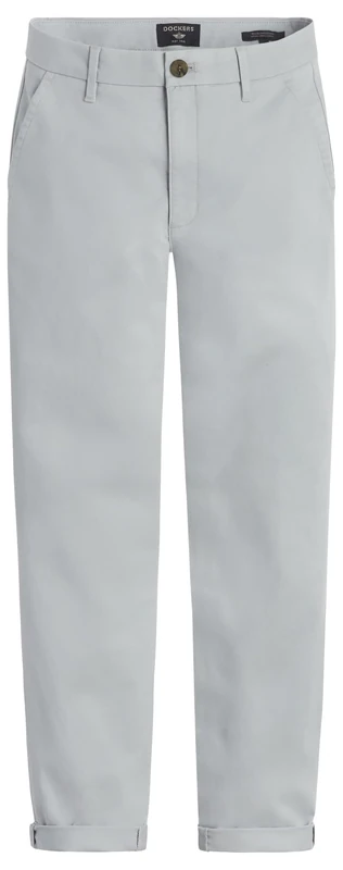 Dockers Women's Weekend Chino Slim Ankle Trousers, High Rise, 29 W Grey