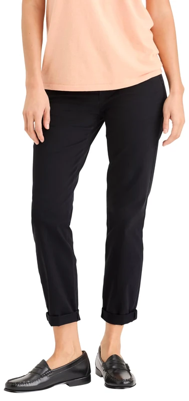Dockers Women's Weekend Chino Slim Ankle Trousers, Beautiful Black, 29 W