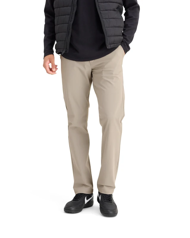 Dockers Men's Go Airweave Chino Pants, Timberwolf, 32 W/34 L