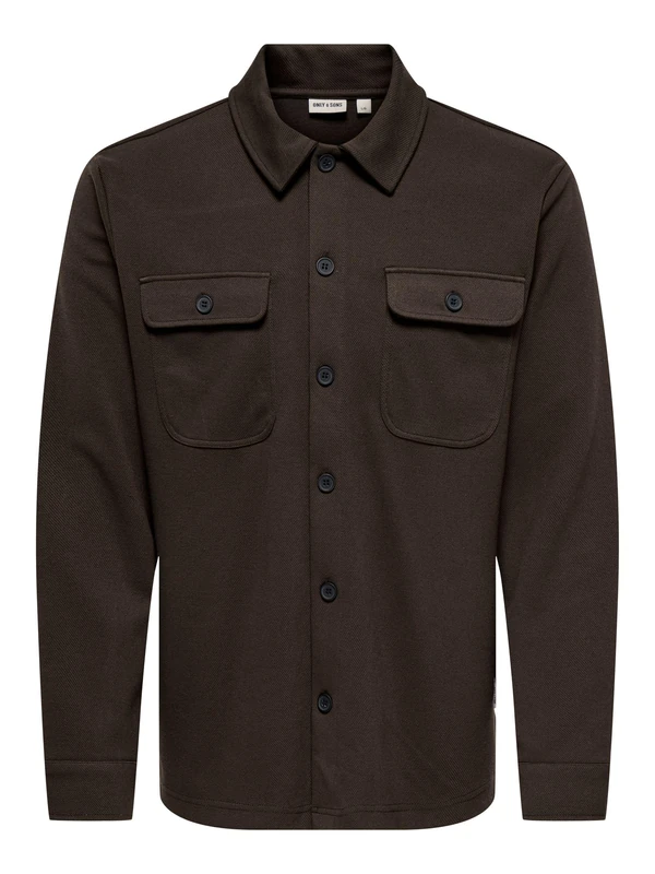 Only & Sons Men's Shirt ONSNEWKODYL Shirt, Mulch, S