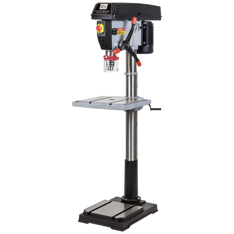 SIP Pro F20 Floor Pillar Drill Press 400V 1100W 12 Speed, 32mm Max Drilling Diameter Mild Steel