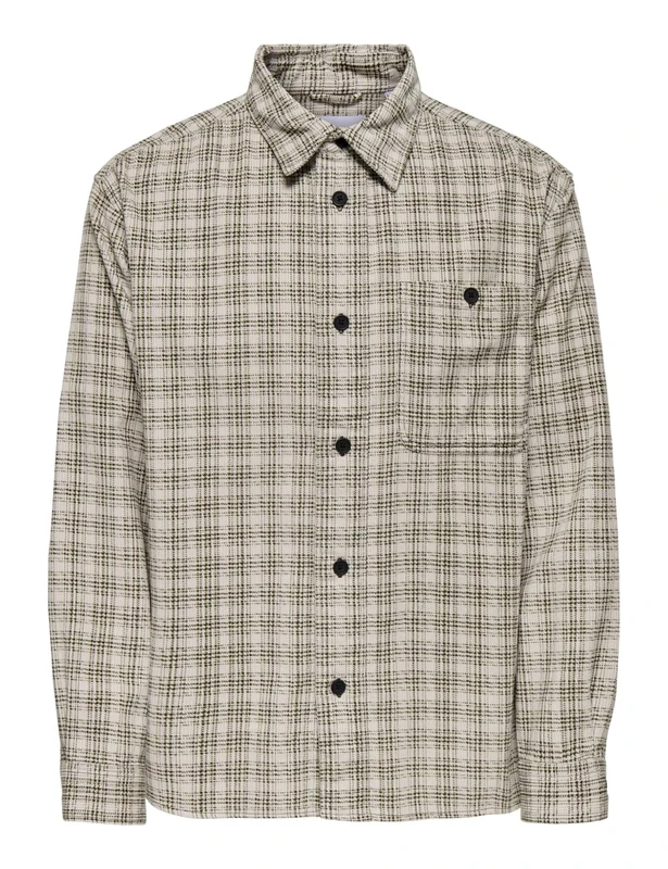 ONLY & SONS Onswaleed Corduroy Overshirt 0345, Olive Night, XL