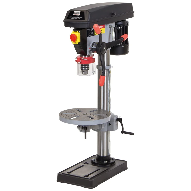 SIP Pro B16 Bench Pillar Drill Press 550W 16-Speed MT2 16mm 230V Professional Drill