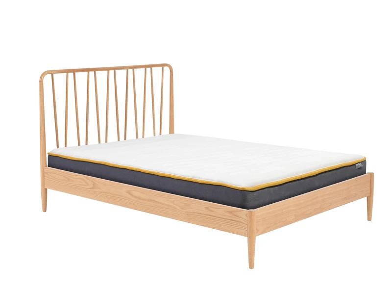 Birlea Solid Oak Super King Size Bed Frame Jesper 180cm 6FT Contemporary Design