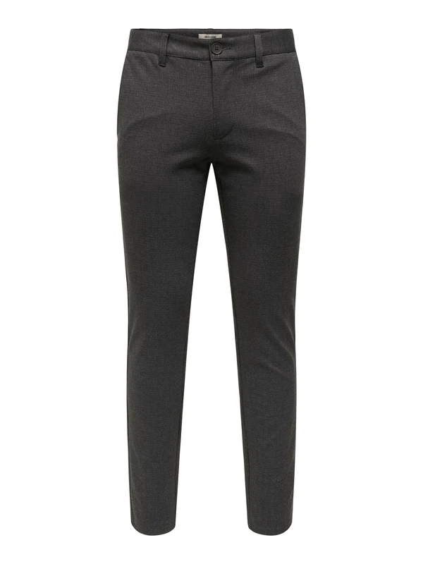 ONLY & SONS Onsmark Slim Check 020960 Trousers, Coffee Bean, 29 W/30 L