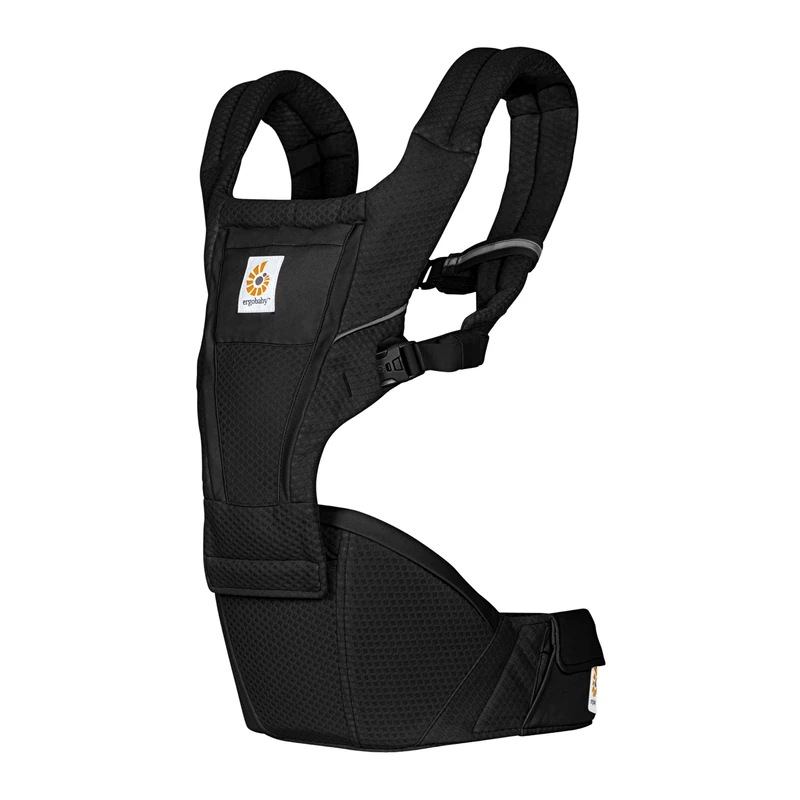 Ergobaby Alta Hip Seat Baby Carrier with Belly Seat for Babies and Toddlers from 4 Months (5.5 kg - 20.4 kg) - Baby Carrier with SoftFlex Net