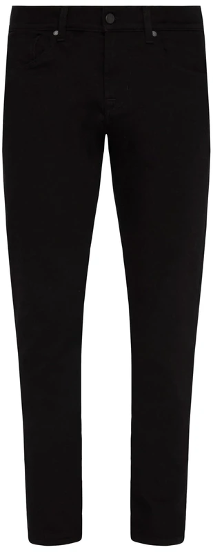 7 For All Mankind Men's Slimmy Tapered Rinse Black Jeans, 40 W