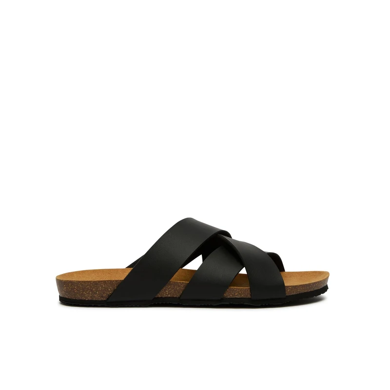 Scholl Men's Didier Sandal, Black, 8.5 UK