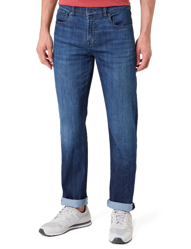 7 For All Mankind Men's Slimmy Proper Jeans, Dark Blue, 33 W