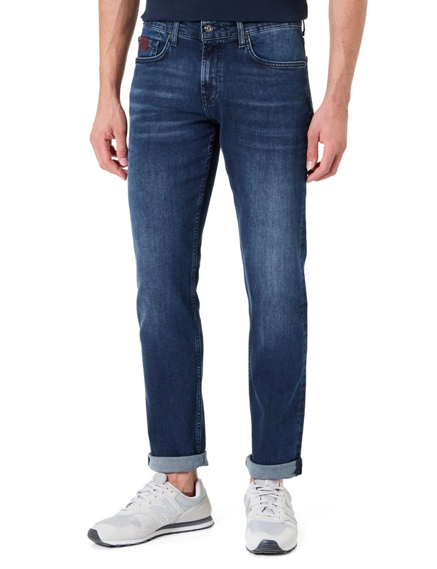 7 For All Mankind Men's Slimmy Dark Blue Jeans, 36W