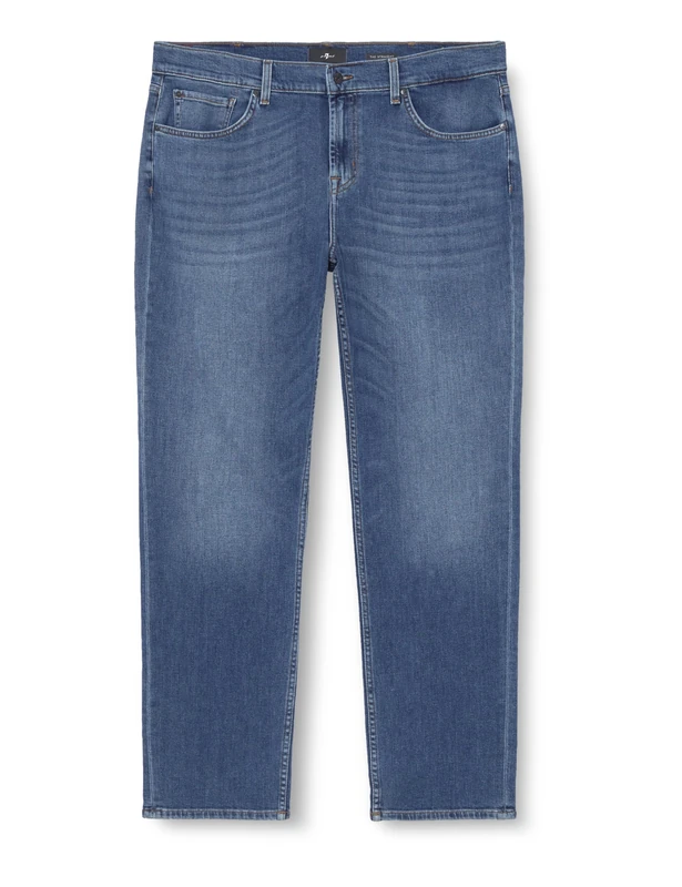 7 For All Mankind Men's The Straight Gasp Jeans, Mid Blue, 38W