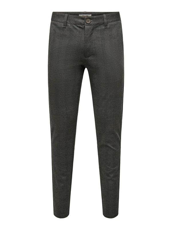 ONLY & SONS Onsmark Slim Check 020960 Trousers, Teak, 31 W/34 L