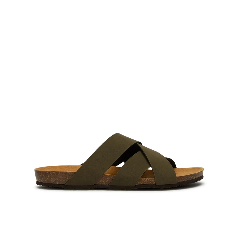 Scholl Men's Didier Sandal, Green, 12.5 UK