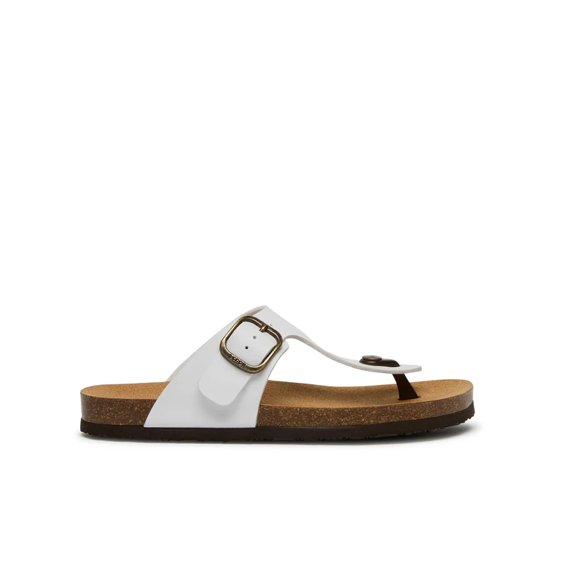 Scholl Jackie, Sandali Donna, Infradito, Bianco, 39 EU