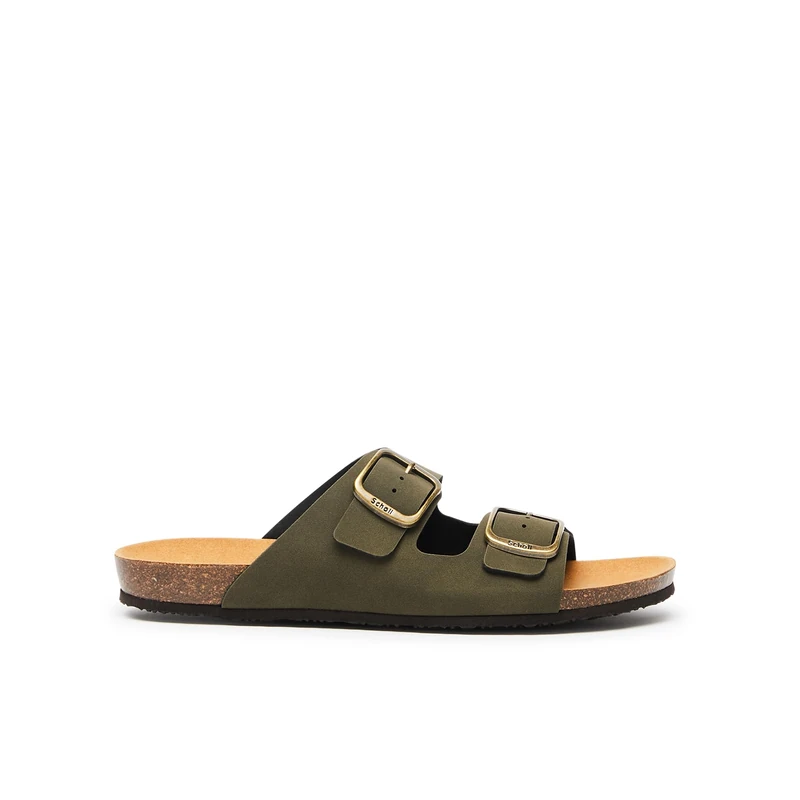 Scholl Men's Didier Sandal, Green, 9 UK