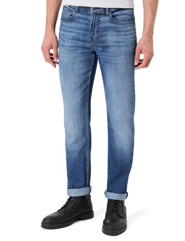 7 For All Mankind Men's Slimmy Landing Jeans, Mid Blue, 38W