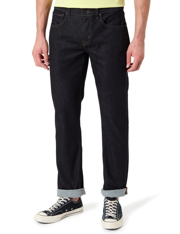 7 For All Mankind Men's The Straight Super Rinse Jeans, Dark Blue, 30 W