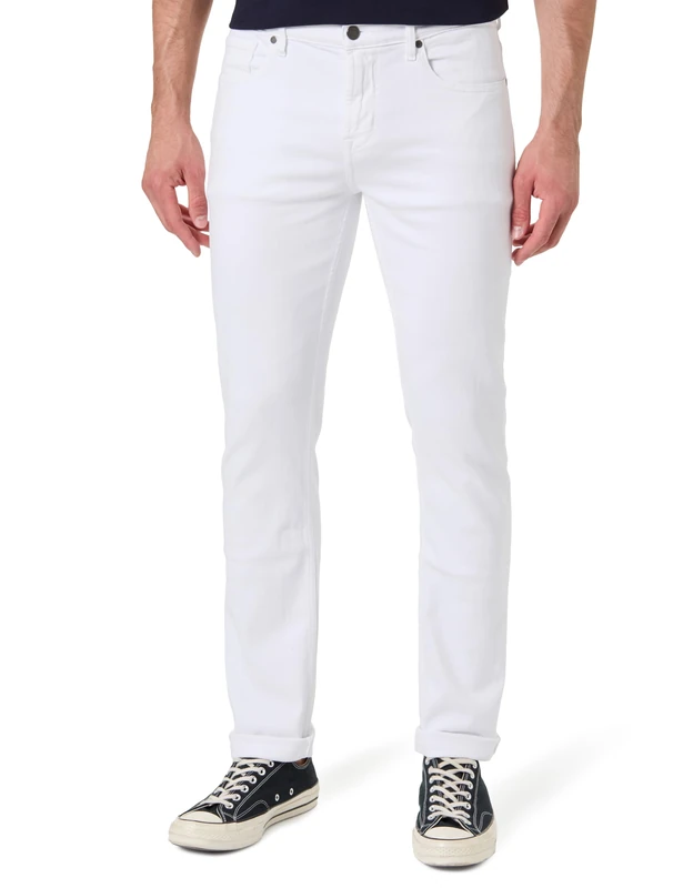 7 For All Mankind Men's Slimmy White Jeans, 34W