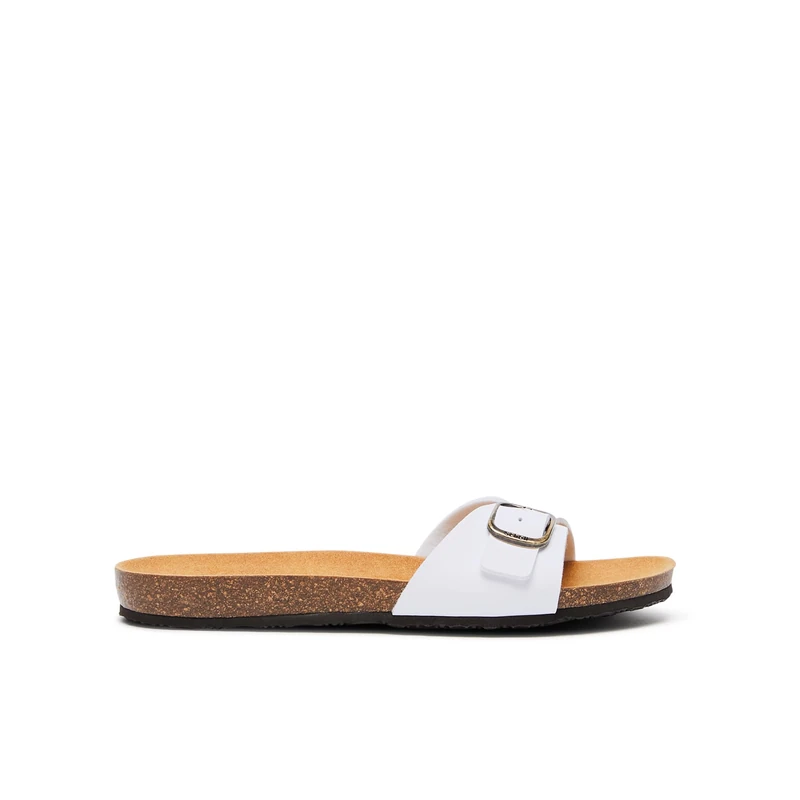 Scholl Men's Didier Sandal, White, 9 UK