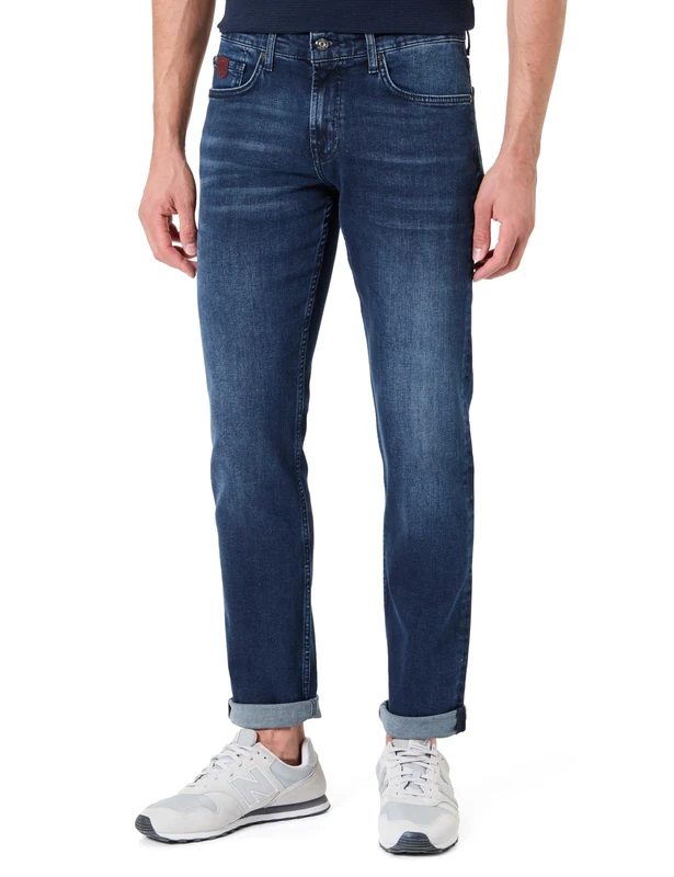 7 For All Mankind Men's Slimmy Dark Blue Jeans, 32 W