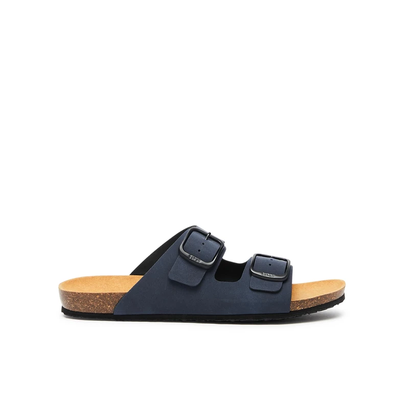 Scholl Men's Didier Sandal, Blue, 10.5 UK