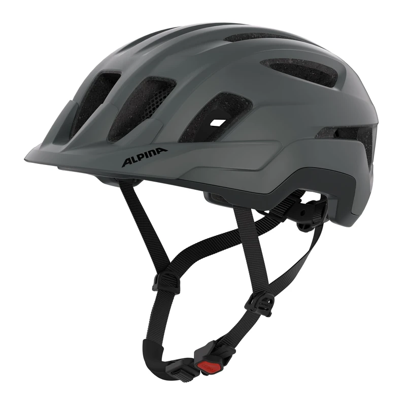 ALPINA PARANUS – Lightweight bike helmet with strong impact absorption thanks to Hi-EPS, large ventilation, integrated insect net, and adjustable fit - midnight-grey matt - 59-61