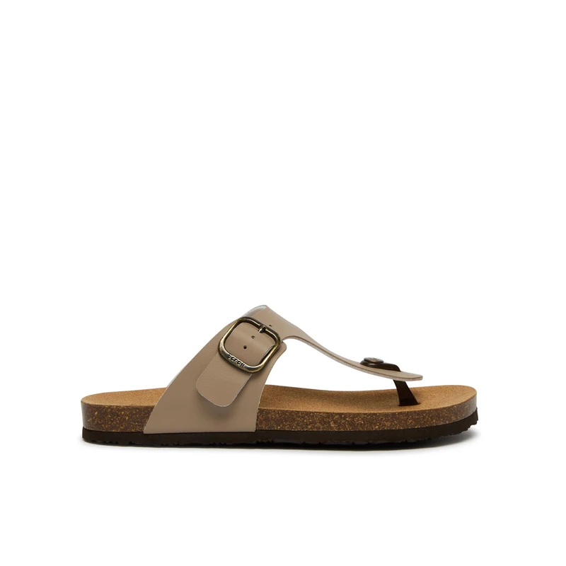 Scholl Jackie, Sandali Donna, Infradito, Beige Scuro, 37 EU