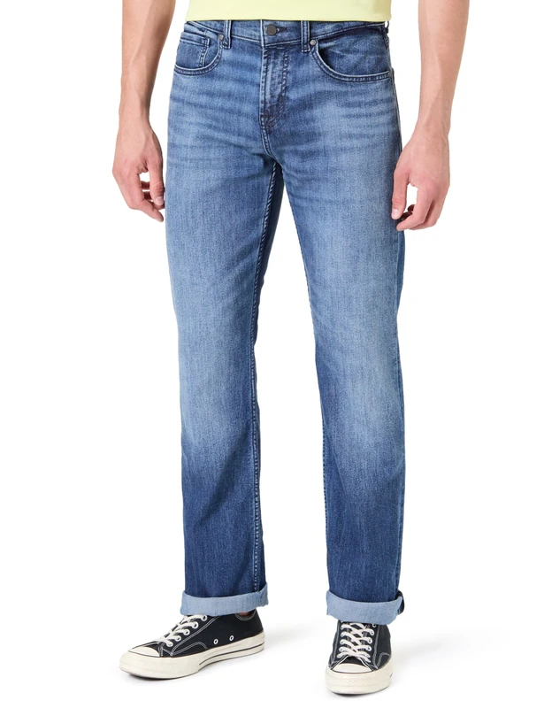 7 For All Mankind Men's Brett Landing Jeans, Mid Blue, 31W