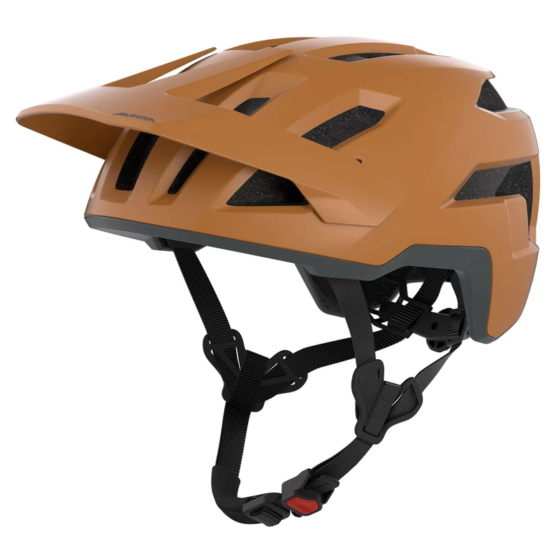 ALPINA TAUNUS – Lightweight bike helmet with deep protection at the temples and back of the head, large ventilation system, integrated insect net - burro-brown matt - 55-59