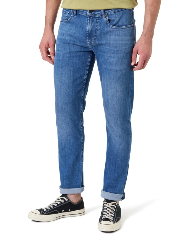7 For All Mankind Slimmy Tapered Mid Blue, Mid Blue, 40 W