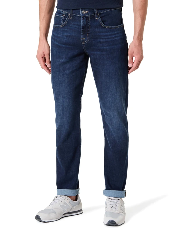 7 For All Mankind Men's Slimmy Tapered Fairfield Jeans, Dark Blue, 33 W
