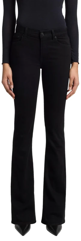7 For All Mankind Women's Bootcut Soho Night Jeans, Black, 28 W