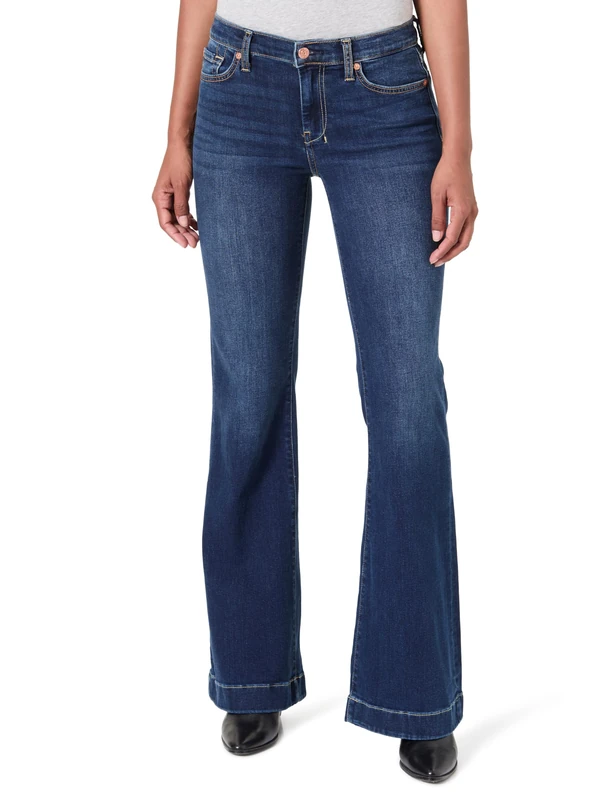 7 For All Mankind Women's Dojo Authentic Fate Jeans, Dark Blue, 31 W