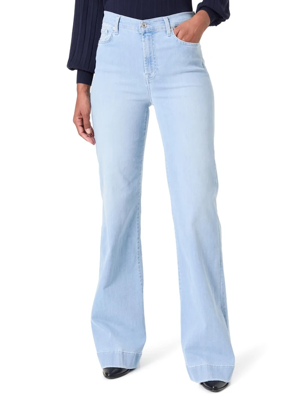 7 For All Mankind Women's Modern Dojo Fall River Jeans, Light Blue, 30 W