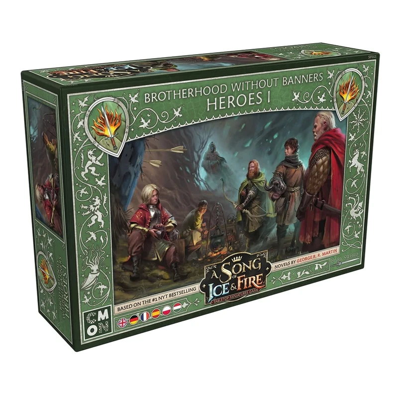 CMON, A Song of Ice & Fire - Brotherhood Heroes I (Heroes of the Brotherhood without Banner I), Expansion, Tabletop, 2 Players, Ages 14+, 45-60 Minutes, German