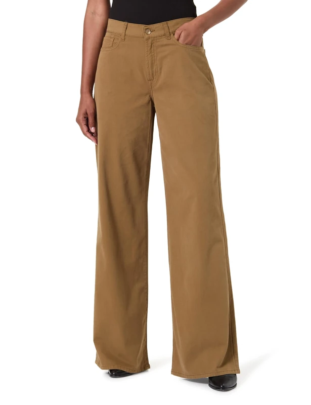 7 For All Mankind Women's Lotta Twill Sand Storm Pants, Beige, 28 W