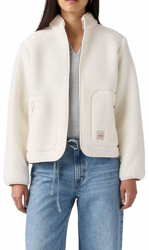 Levi's Sienna Sherpa Jacket Whisper White, White (whisper white), XS - Image 1
