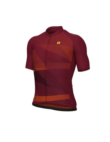 Alé Cycling Men's Pragma Connect Short Sleeve Jersey, Bordeaux, M