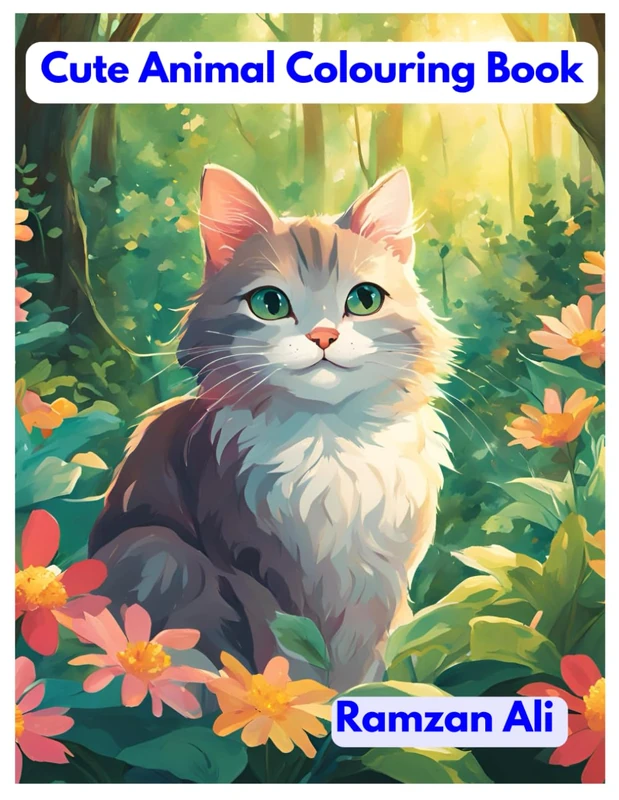 Cute Animal Coloring Book For Kids Simple And Big