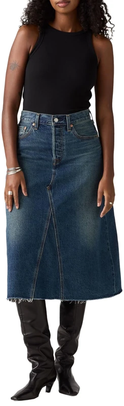 Levi's Hr A-Line Decon Skirt Hinged Heart, Hinged Heart, 25W