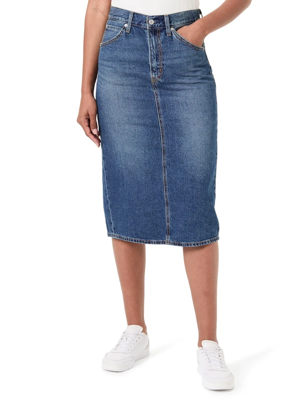 Levi's Hr Back Slit Skirt Review Time, Review Time, 25W