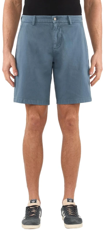 7 For All Mankind Men's Chino Shorts Comfort Sateen Distance Casual, Blue, 34W