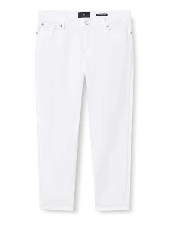 7 For All Mankind Women's Josefina Soleil Pants, White, 31 W
