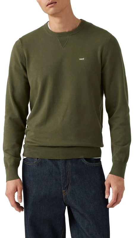 Levi's Men's Lightweight Housemark Sweatshirt, deep Depths, XXL