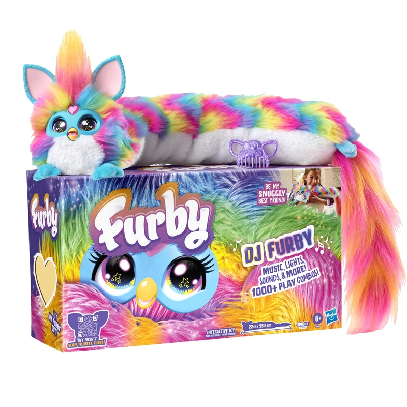 Furby DJ Interactive Plush Toy with Music and Lights - French