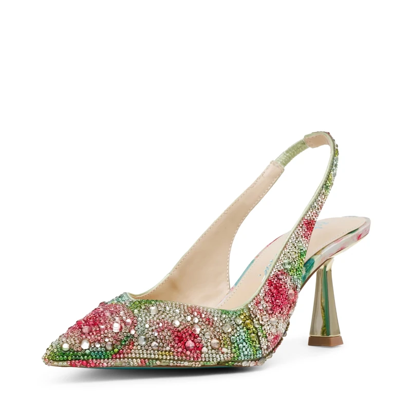 Betsey Johnson Women's Clark Pump, Rose Multi, 6.5 UK