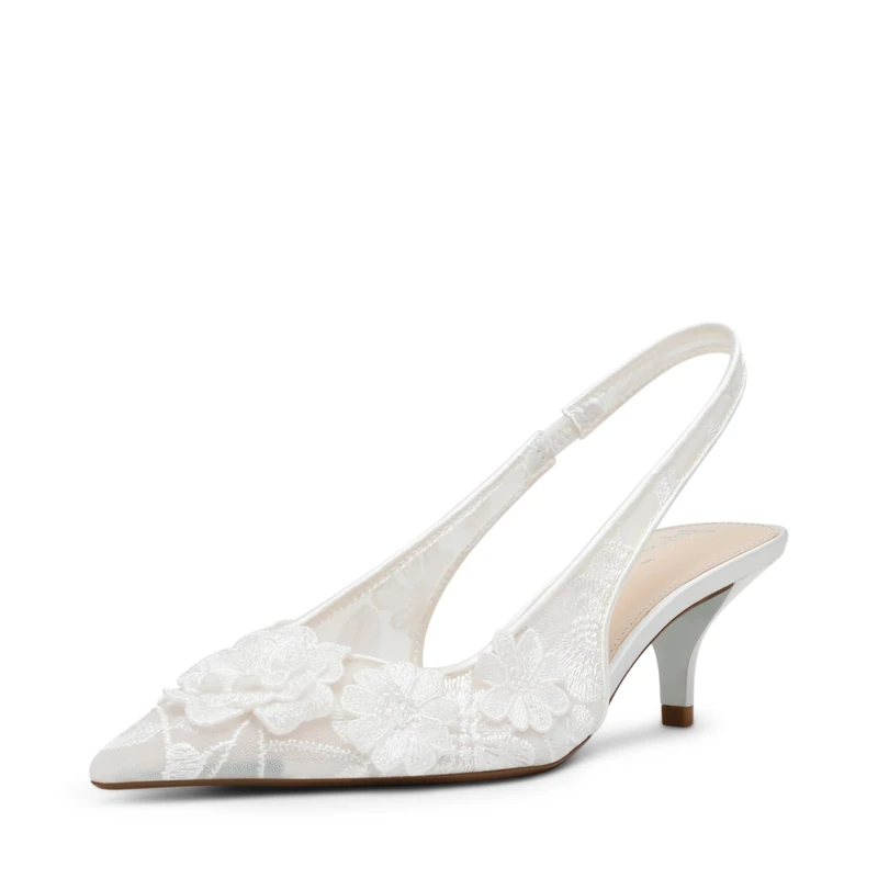 Betsey Johnson Women's Dian Pump, Ivory, 5 UK