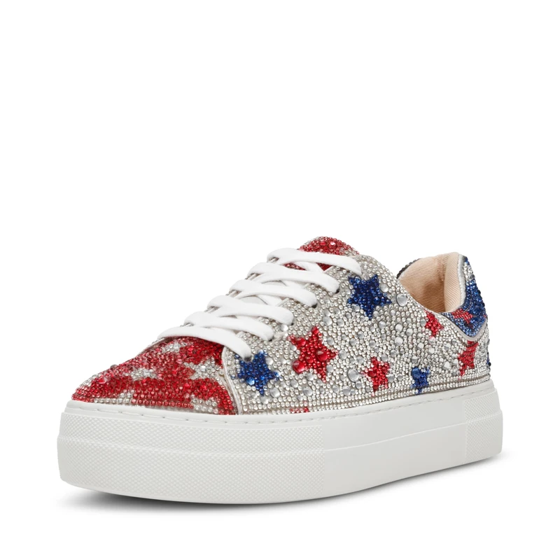 Betsey Johnson Women's Sidny Sneaker, Stars, 5.5 UK